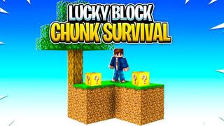 Thumbnail of the Minecraft Bedrock Marketplace product Lucky Block Chunk Survival created by Fall Studios.