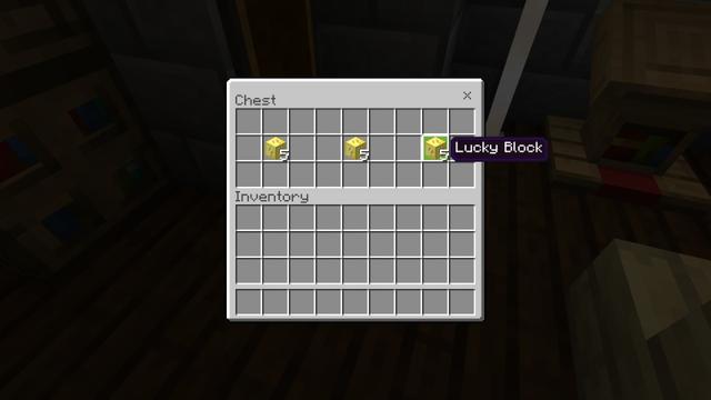 Screenshot of the Minecraft Bedrock Marketplace product Lucky Block Mansions created by Fall Studios.