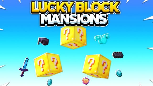 Thumbnail of the Minecraft Bedrock Marketplace product Lucky Block Mansions created by Fall Studios.