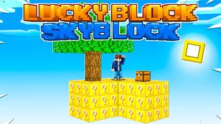 Thumbnail of the Minecraft Bedrock Marketplace product Lucky Block Skyblock created by Fall Studios.