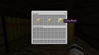 Screenshot of the Minecraft Bedrock Marketplace product Lucky Block World created by Fall Studios.