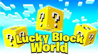 Thumbnail of the Minecraft Bedrock Marketplace product Lucky Block World created by Fall Studios.