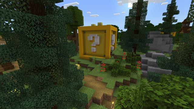 Screenshot of the Minecraft Bedrock Marketplace product Lucky Block created by Fall Studios.
