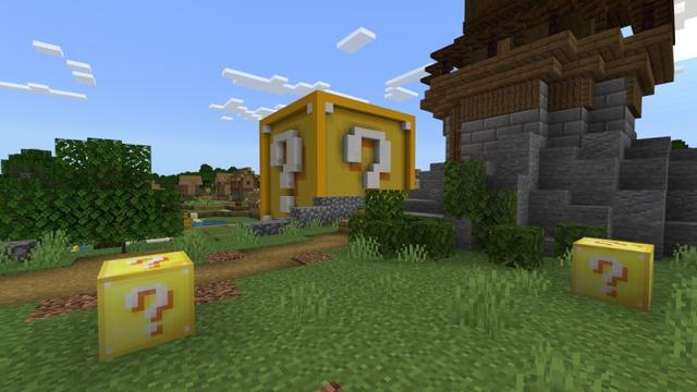 Screenshot of the Minecraft Bedrock Marketplace product Lucky Block created by Fall Studios.