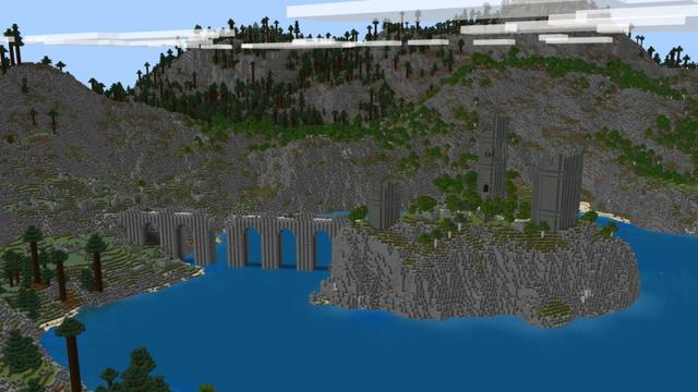 Screenshot of the Minecraft Bedrock Marketplace product Lucky Blocks! created by Fall Studios.