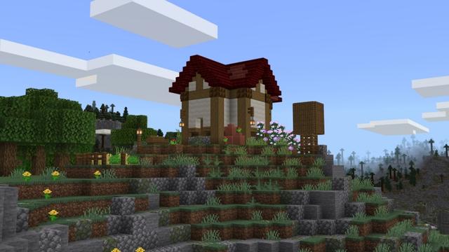 Screenshot of the Minecraft Bedrock Marketplace product Lucky Blocks! created by Fall Studios.