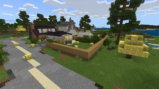 Screenshot of the Minecraft Bedrock Marketplace product Lucky Blocks! created by Fall Studios.