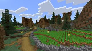 Screenshot of the Minecraft Bedrock Marketplace product Lucky Blocks Adventure created by Fall Studios.