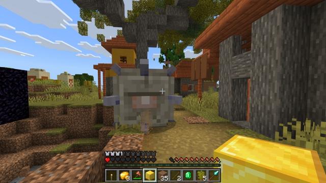 Screenshot of the Minecraft Bedrock Marketplace product Lucky Blocks Chunk Challenge created by Fall Studios.