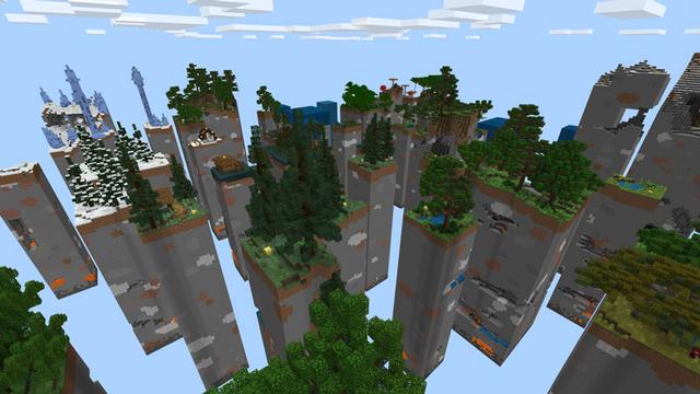 Screenshot of the Minecraft Bedrock Marketplace product Lucky Blocks Chunk Challenge created by Fall Studios.
