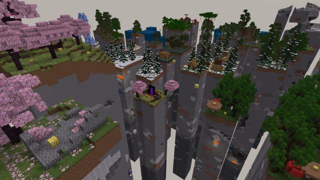 Screenshot of the Minecraft Bedrock Marketplace product Lucky Blocks Chunk Challenge created by Fall Studios.