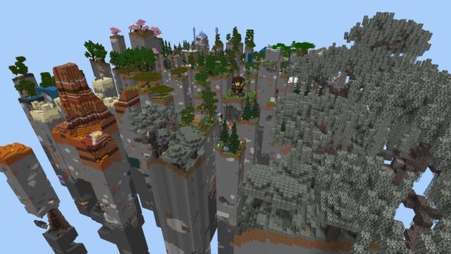 Screenshot of the Minecraft Bedrock Marketplace product Lucky Blocks Chunk Challenge created by Fall Studios.