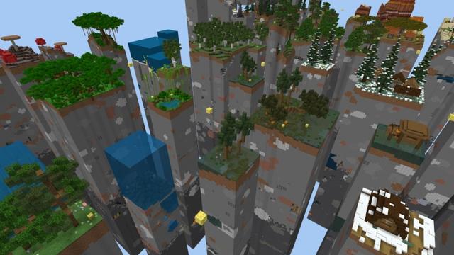 Screenshot of the Minecraft Bedrock Marketplace product Lucky Blocks Chunk Challenge created by Fall Studios.