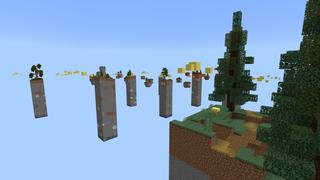 Screenshot of the Minecraft Bedrock Marketplace product Lucky Blocks Chunk Survival created by Fall Studios.