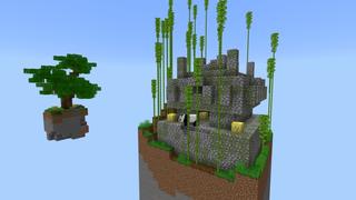 Screenshot of the Minecraft Bedrock Marketplace product Lucky Blocks Chunk Survival created by Fall Studios.