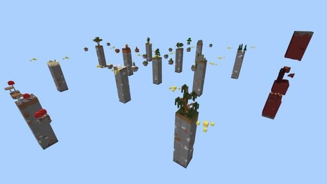 Screenshot of the Minecraft Bedrock Marketplace product Lucky Blocks Chunk Survival created by Fall Studios.