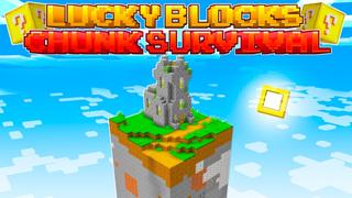 Thumbnail of the Minecraft Bedrock Marketplace product Lucky Blocks Chunk Survival created by Fall Studios.