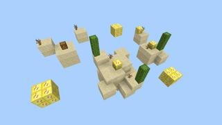 Screenshot of the Minecraft Bedrock Marketplace product Lucky Blocks Skyblock created by Fall Studios.
