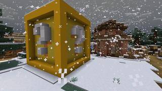 Screenshot of the Minecraft Bedrock Marketplace product Lucky Blocks Winter created by Fall Studios.