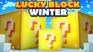 Thumbnail of the Minecraft Bedrock Marketplace product Lucky Blocks Winter created by Fall Studios.