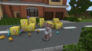 Screenshot of the Minecraft Bedrock Marketplace product Mundo de los Bloques de la Suerte created by Fall Studios.