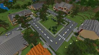 Screenshot of the Minecraft Bedrock Marketplace product Mundo de los Bloques de la Suerte created by Fall Studios.