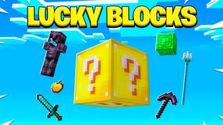 Thumbnail of the Minecraft Bedrock Marketplace product Lucky Blocks World created by Fall Studios.