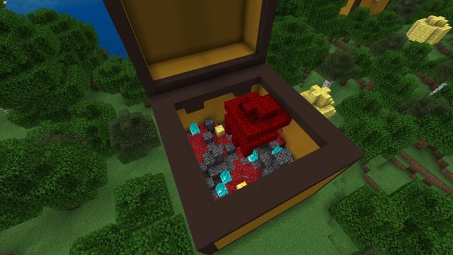Screenshot of the Minecraft Bedrock Marketplace product Lucky Chests created by Fall Studios.