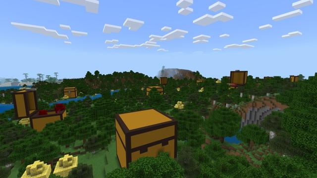 Screenshot of the Minecraft Bedrock Marketplace product Lucky Chests created by Fall Studios.