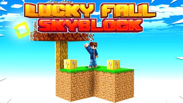 Thumbnail of the Minecraft Bedrock Marketplace product Lucky Fall Skyblock created by Fall Studios.