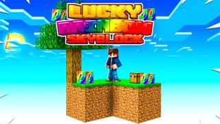 Thumbnail of the Minecraft Bedrock Marketplace product Lucky Rainbow Skyblock created by Fall Studios.