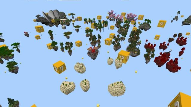 Screenshot of the Minecraft Bedrock Marketplace product Lucky Sky Block created by Fall Studios.