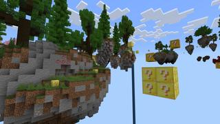 Screenshot of the Minecraft Bedrock Marketplace product Lucky Sky Block created by Fall Studios.