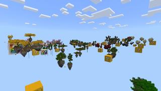Screenshot of the Minecraft Bedrock Marketplace product Lucky Sky Block created by Fall Studios.