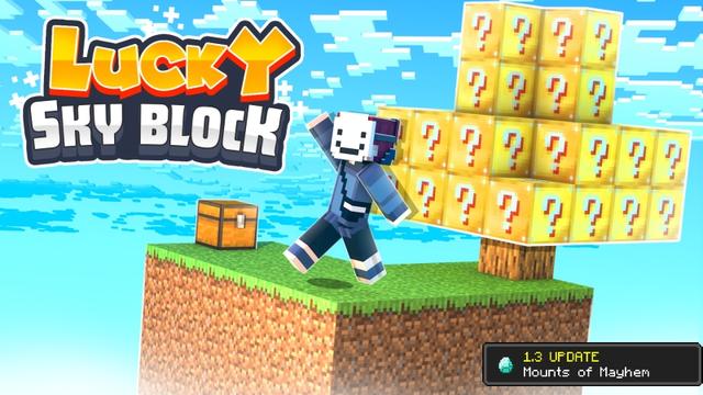 Thumbnail of the Minecraft Bedrock Marketplace product Lucky Sky Block created by Fall Studios.