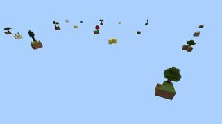 Screenshot of the Minecraft Bedrock Marketplace product Lucky Skyblock Challenge created by Fall Studios.