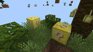 Screenshot of the Minecraft Bedrock Marketplace product Lucky Skyblock Challenge created by Fall Studios.