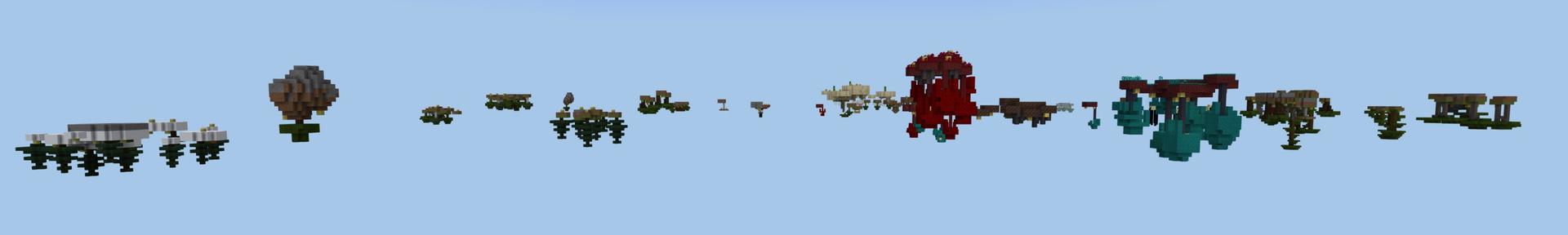 Panorama of the Minecraft Bedrock Marketplace product Lucky Skyblock Upside Down created by Fall Studios.