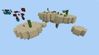 Screenshot of the Minecraft Bedrock Marketplace product Lucky Skyblock Upside Down created by Fall Studios.