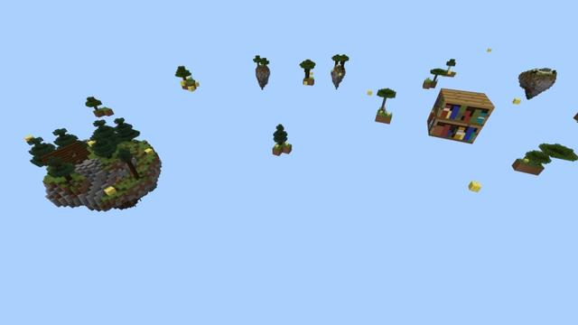 Screenshot of the Minecraft Bedrock Marketplace product Lucky Skyblock created by Fall Studios.