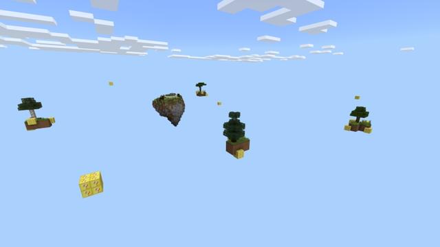 Screenshot of the Minecraft Bedrock Marketplace product Lucky Skyblock created by Fall Studios.