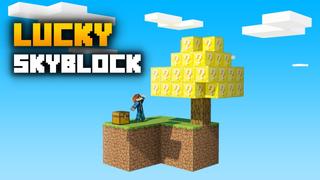 Thumbnail of the Minecraft Bedrock Marketplace product Lucky Skyblock created by Fall Studios.
