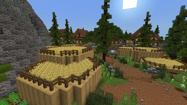 Screenshot of the Minecraft Bedrock Marketplace product Medieval Village created by Fall Studios.