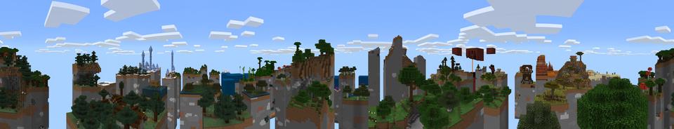 Panorama of the Minecraft Bedrock Marketplace product Mega Chunk Challenge created by Fall Studios.