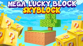 Thumbnail of the Minecraft Bedrock Marketplace product Mega Lucky Block Skyblock created by Fall Studios.