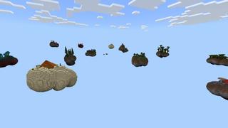 Screenshot of the Minecraft Bedrock Marketplace product Mega One Block created by Fall Studios.