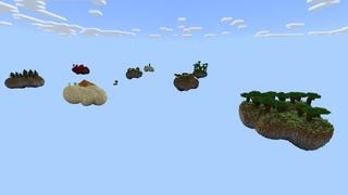 Screenshot of the Minecraft Bedrock Marketplace product Mega Skyblock Challenge created by Fall Studios.