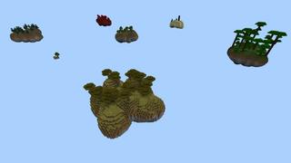 Screenshot of the Minecraft Bedrock Marketplace product Mega Skyblock Challenge created by Fall Studios.