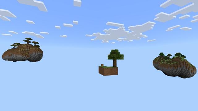 Screenshot of the Minecraft Bedrock Marketplace product Mega Skyblock created by Fall Studios.