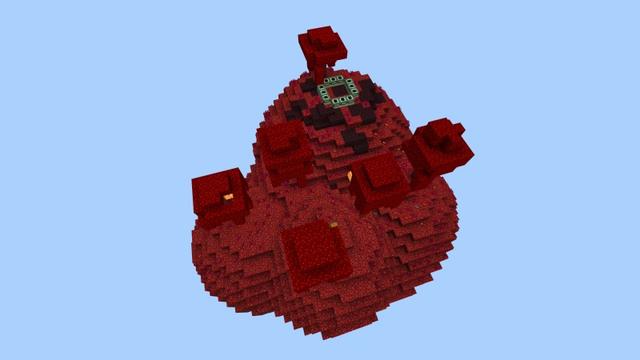 Screenshot of the Minecraft Bedrock Marketplace product Mega Skyblock created by Fall Studios.